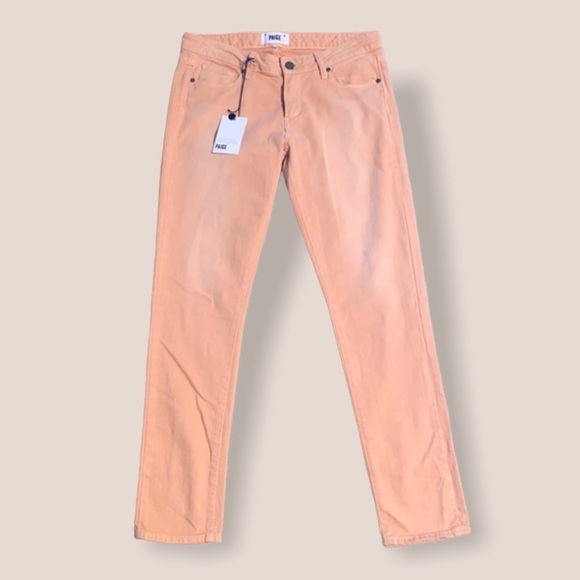 NWT PAIGE Tangerine Skyline Ankle Jeans - Picture 3 of 8